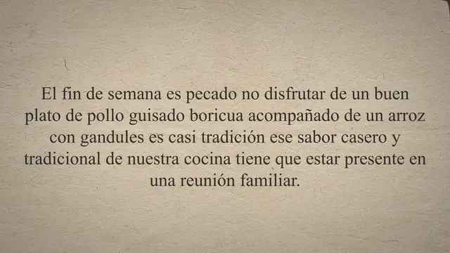 Video thumbnail for Receta pollo guisado de Puerto Rico 【 Fácil y Rápida】