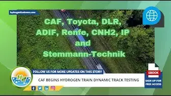 Video thumbnail for CAF begins hydrogen train dynamic track testing 1