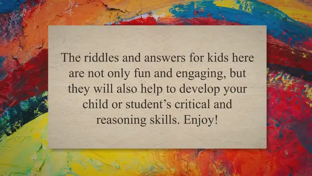 'Video thumbnail for Riddles for Kids'