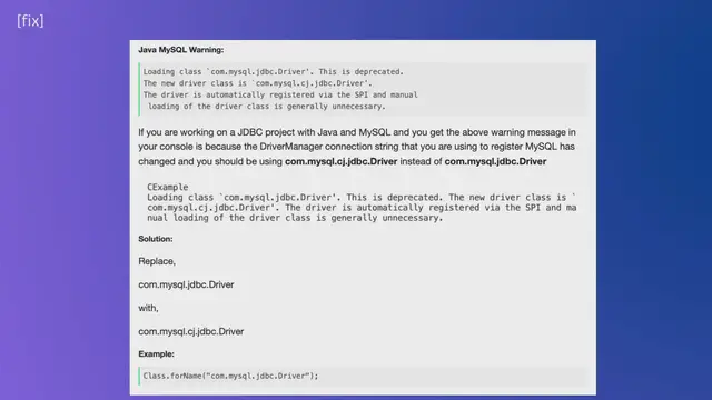 Video thumbnail for [fix] Loading class com.mysql.jdbc.Driver is deprecated