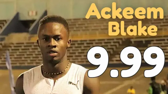 Video thumbnail for Ackeem Blake's Unstoppable Sprint: A 100m Heat Win for the Ages!