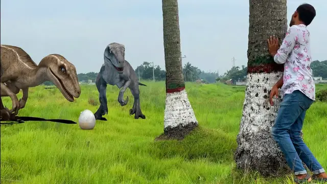 Video thumbnail for T-Rex Dinosaur Chase Everywhere in The World- Part 7 - Jurassic World Fan Movie by Funny Action