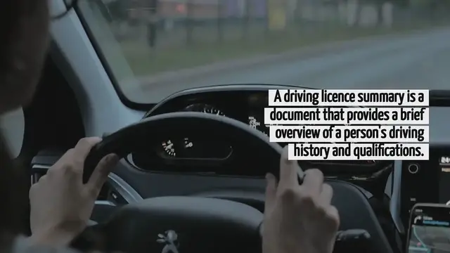 Video thumbnail for What Is A Driving Licence Summary