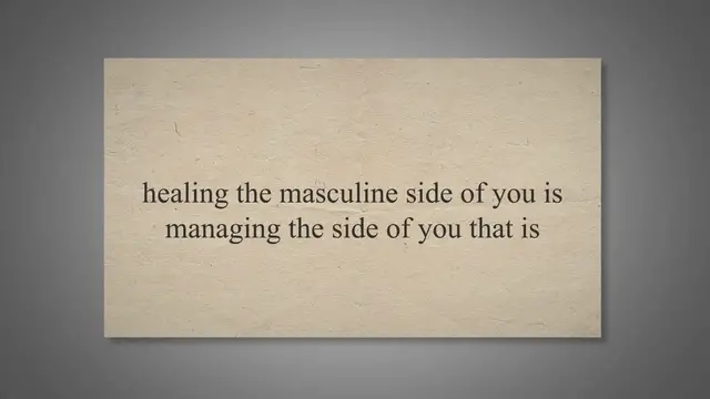 'Video thumbnail for HOW TO HEAL WOUNDED MASCULINE ENERGY IN A FEMALE'