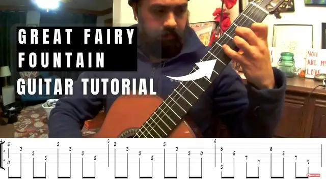 'Video thumbnail for Great Fairy Fountain Guitar | ZELDA Guitar tutorial (Tabs)'
