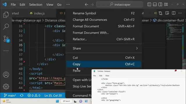 Video thumbnail for Build a Google Maps Distance & Time Calculator Using Directions & Matrix API in Browser Using JS