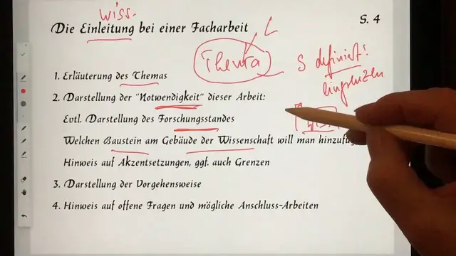 Video thumbnail for Facharbeit: Wie schreibt man die Einleitung?
