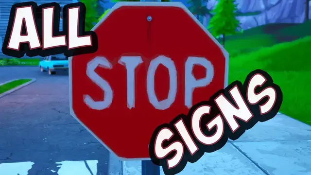 'Video thumbnail for Fortnite Destroy Stop Signs With The Catalyst Outfit'