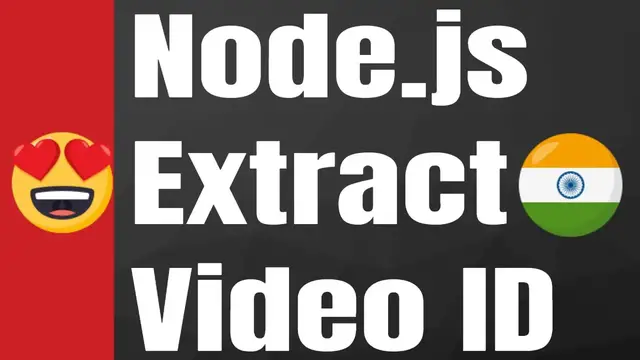 Video thumbnail for How to Extract Video Id from Youtube Video URL in Node.js Full Example