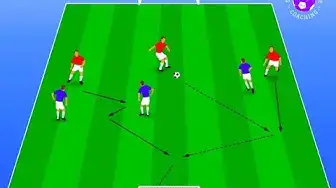 Video thumbnail for Soccer Drills For U12 - 3v3 soccer game to split defensive lines
