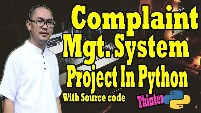 Video thumbnail for Complaint Management System Project in Python with Source Code FREE DOWNLOAD 2020
