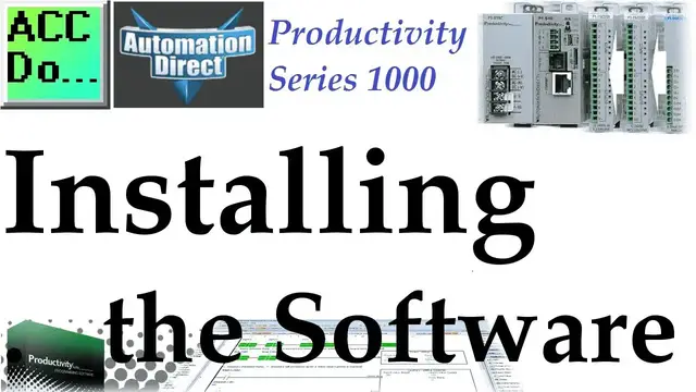 Video thumbnail for Productivity 1000 Series PLC Installing the Software