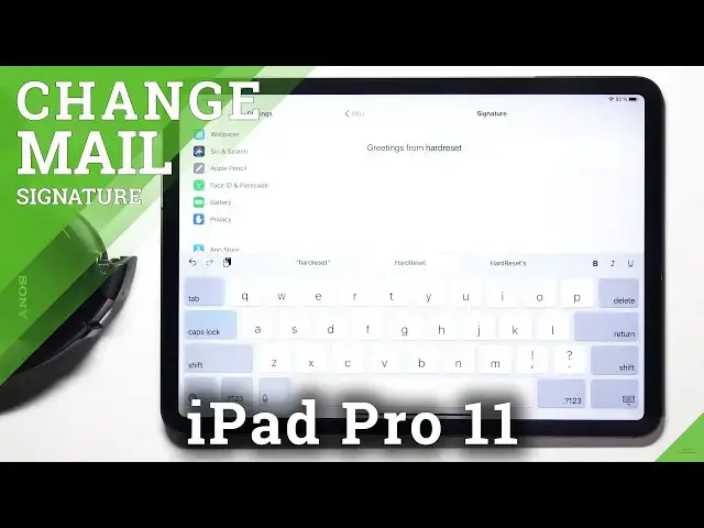 'Video thumbnail for How to Change Mail Signature in iPad Pro 11 - Personalize Mail Signature in iOS'