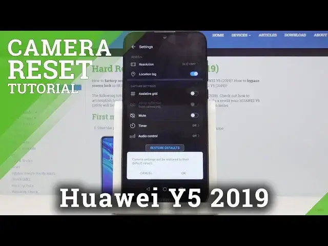 'Video thumbnail for How to Reset Camera in HUAWEI Y5 (2019) - Restore Camera Settings'