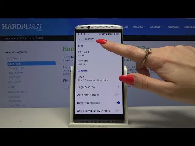 'Video thumbnail for How to Change Font Size in ZTE Axon 7 A2017 – Open Font Settings'