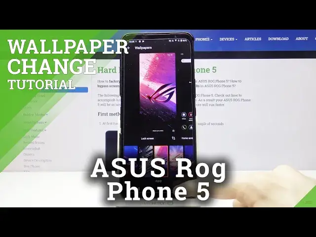 'Video thumbnail for Choose and Change Lock Screen Design - ASUS ROG Phone 5 Wallpaper'