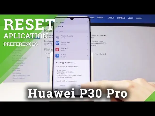 'Video thumbnail for How to Reset App Preferences in HUAWEI P30 Pro - Default App Settings'