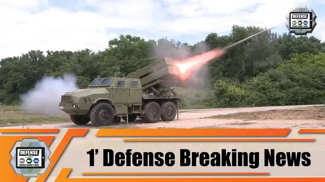 'Video thumbnail for Serbia unveils LRSVM M18 new modular multi-caliber rockets-missiles launcher vehicle 1' Defense News'