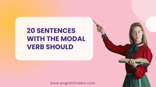 Video thumbnail for 20 Sentences With The Modal Verb Should | English Finders