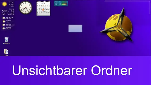 Video thumbnail for Unsichtbaren Ordner auf dem Desktop erstellen