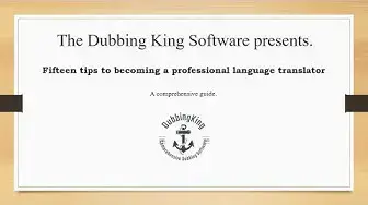Video thumbnail for 15 Tips To Becoming A Professional Language Translator (Case Study)
