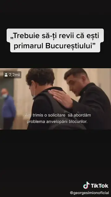 'Video thumbnail for George Simon către Nicușor Dan: „Trebuie să-ți revii și să fii primarul Bucureștiului”'