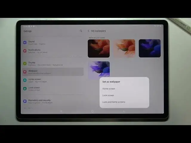 Video thumbnail for How to Change Wallpaper on SAMSUNG Galaxy Tab S7 FE  - Manage Screen Cover Picture