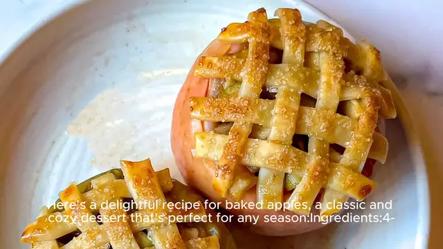 Video thumbnail for Baked apples recipe