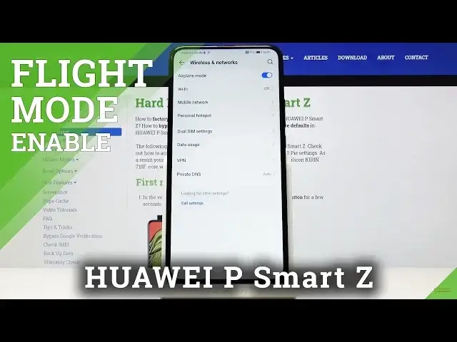 Video thumbnail for How to Activate Flight Mode in HUAWEI P Smart Z – Airplane Mode