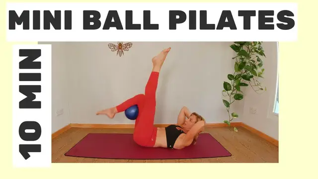 Video thumbnail for Work your abs with this express mini ball Pilates workout