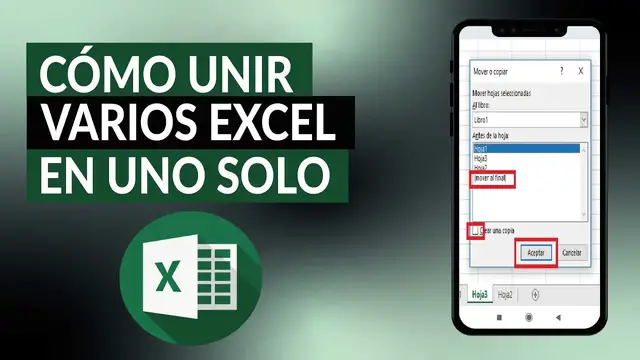 Video thumbnail for ¿Cómo unir varios EXCEL en uno solo? - Juntar documentos de Excel