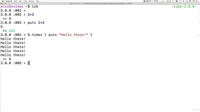 Video thumbnail for Get started with Ruby iRB #3