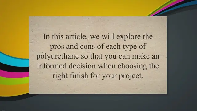 Video thumbnail for Water vs Oil-Based Polyurethane