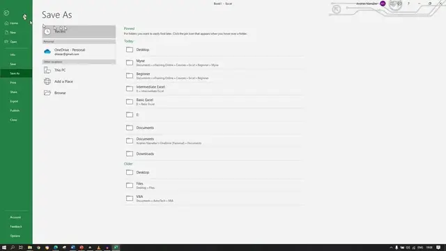 Video thumbnail for How To Save an Excel File