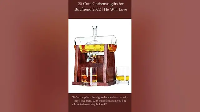 Video thumbnail for 20 Cute Christmas gifts for Boyfriend 2022 | He Will Love | Whiskey Decanter Set...