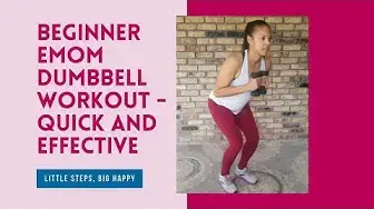 Video thumbnail for Beginner EMOM Dumbbell Workout - Quick And Effective