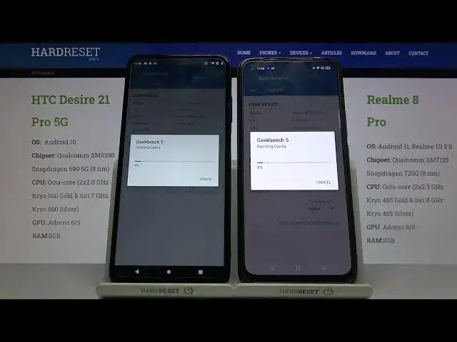 Video thumbnail for Benchmark Results on HTC Desire 21 Pro 5G vs Realme 8 Pro – Geekbench 5 GPU Test