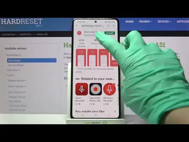 'Video thumbnail for SAMSUNG Galaxy A51 – Record Sound / Save Voice Recording'