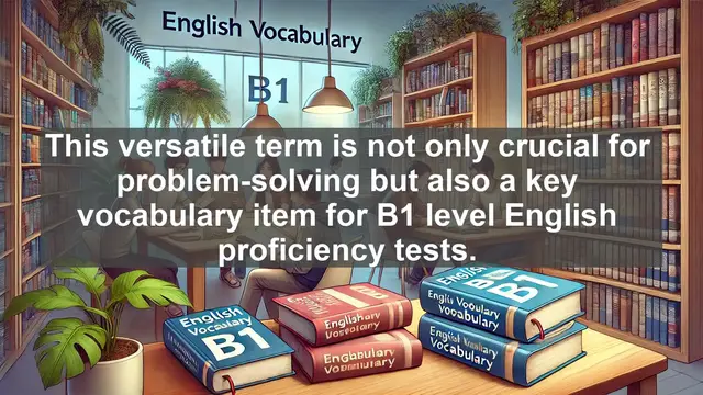 Video thumbnail for 2500 Must Know CEFR B1 Vocabulary - Solution: A Key Word for B1 English and Problem-Solving