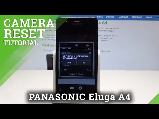 'Video thumbnail for How to Reset Camera Settings in PANASONIC Eluga A4 - Format Camera Configuration'
