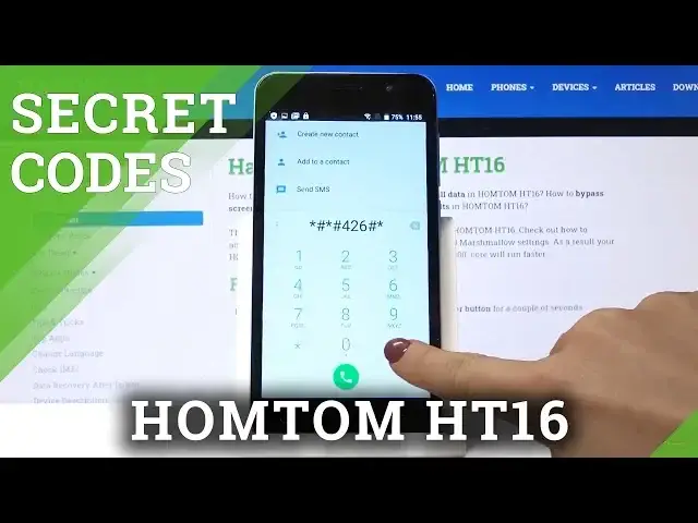 Video thumbnail for How to Use Secret Codes in HOMTOM HT16 – Hidden Modes