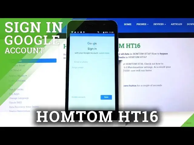 Video thumbnail for How to Add Google Account in HOMTOM HT16 – Google Account Activation