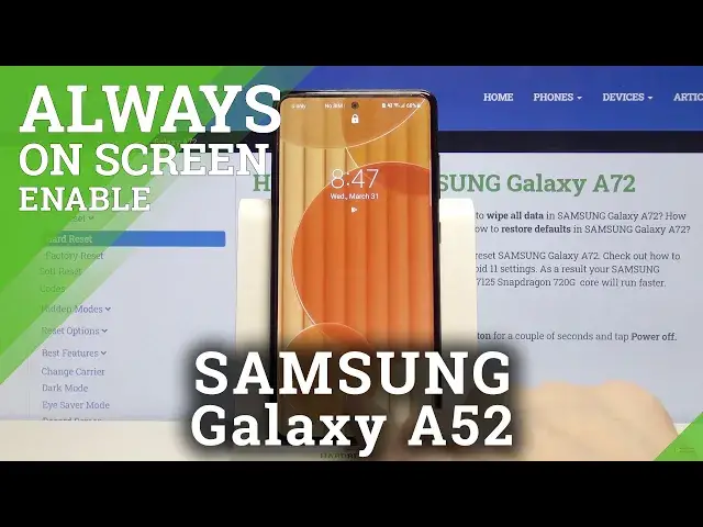 'Video thumbnail for How to Turn Off Always On Display on SAMSUNG Galaxy A52 – Disable Always On Display'