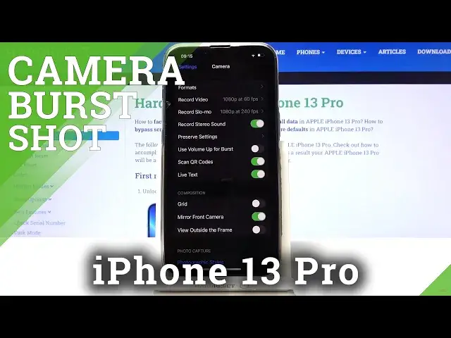 'Video thumbnail for How to Take Burst Shot on iPhone 13 Pro – Adjust Camera Settings'
