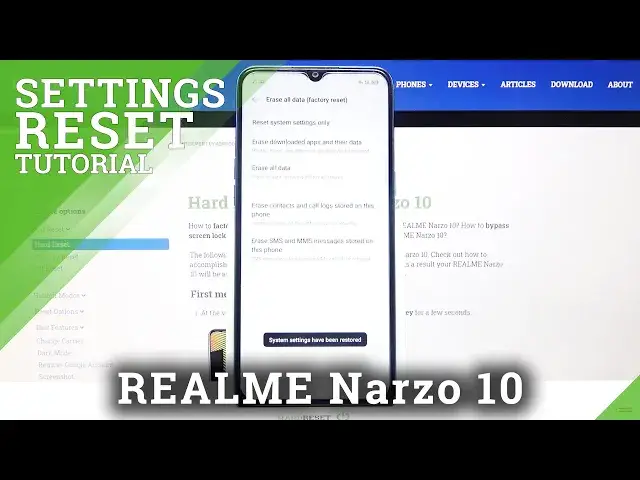 'Video thumbnail for How to Restore Original Settings in REALME Narzo 10 – Reset Customized Options'