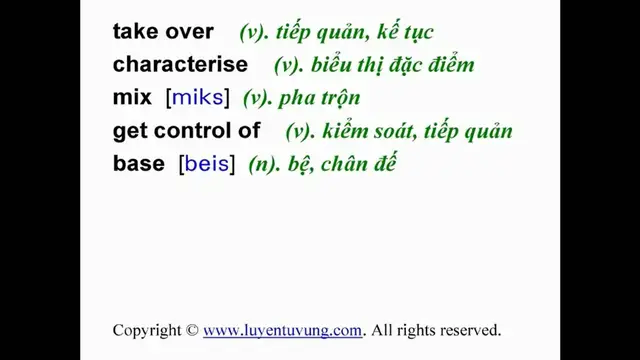 Video thumbnail for Learn English Vocabulary - Grade 10 - Unit 13 - Lesson 01