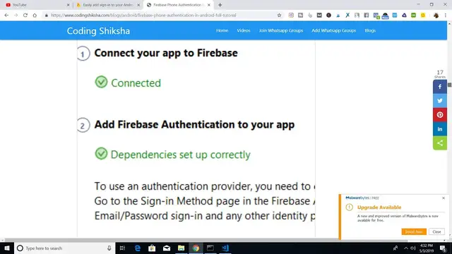 Video thumbnail for Firebase Phone Authentication in Android | Full Tutorial