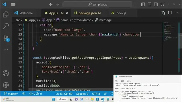 Video thumbnail for React.js react-dropzone Drag and Drop Multiple Files With Preview Example With Validation in JS