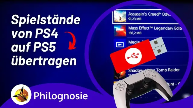 Video thumbnail for PS4 Spielstände auf PS5 übertragen - komplette Anleitung