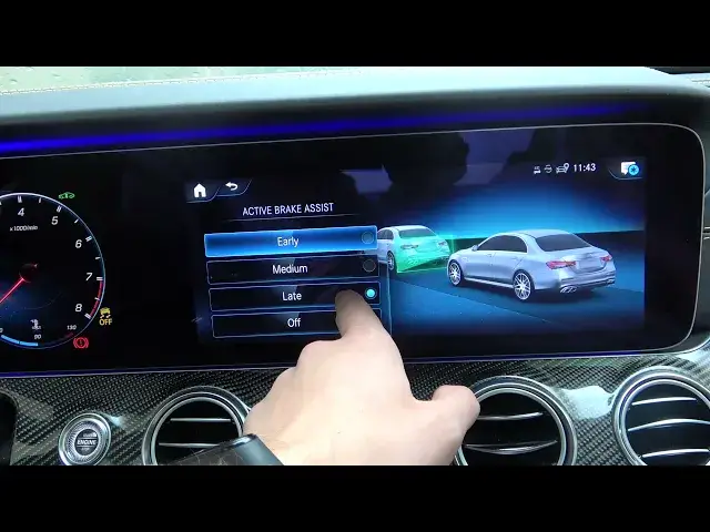 Video thumbnail for How to Change Activate Brake Assist on Mercedes-AMG E63S 4Matic+ - Adjust Active Braking on Mercedes